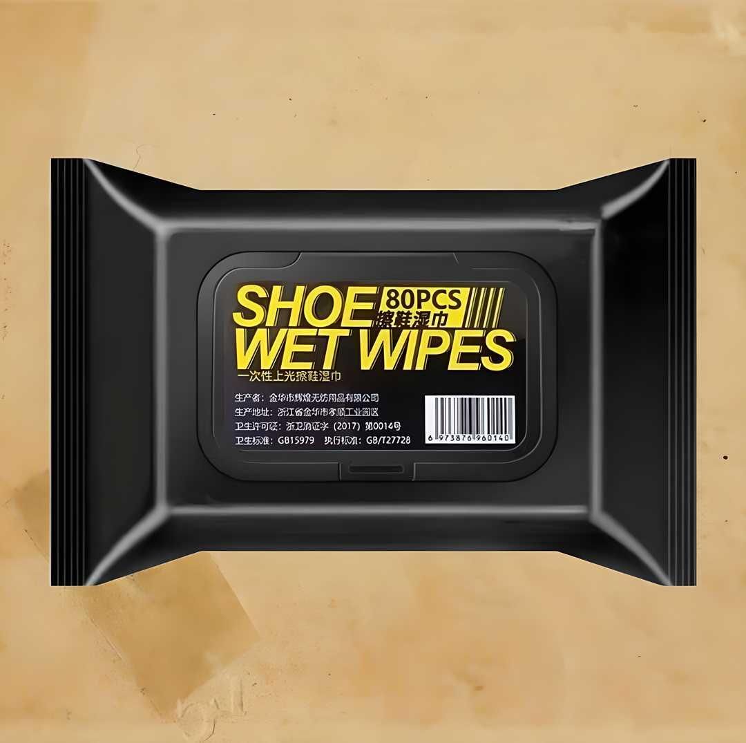 Natural Sneaker & Shoe Cleaner Wipes (Pack of 80)