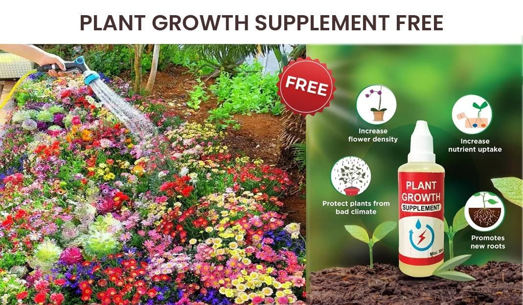 100 Flower Seed Varieties Pack + FREE Plant Growth Supplement!
